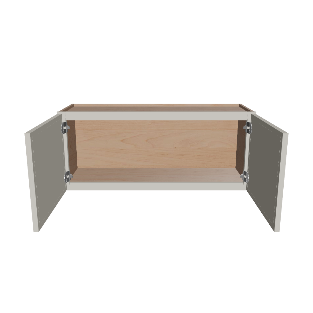 Modernform Cabinet Slim Dove White 36" W X 15" H X 12" D Double Door Wall Cabinet