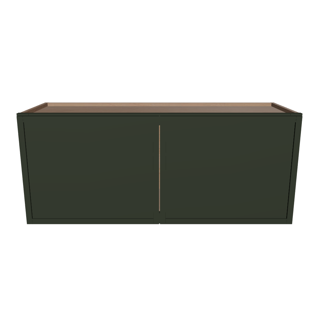 Modernform Cabinet Slim Sage Green 36" W X 15" H X 12" D Double Door Wall Cabinet