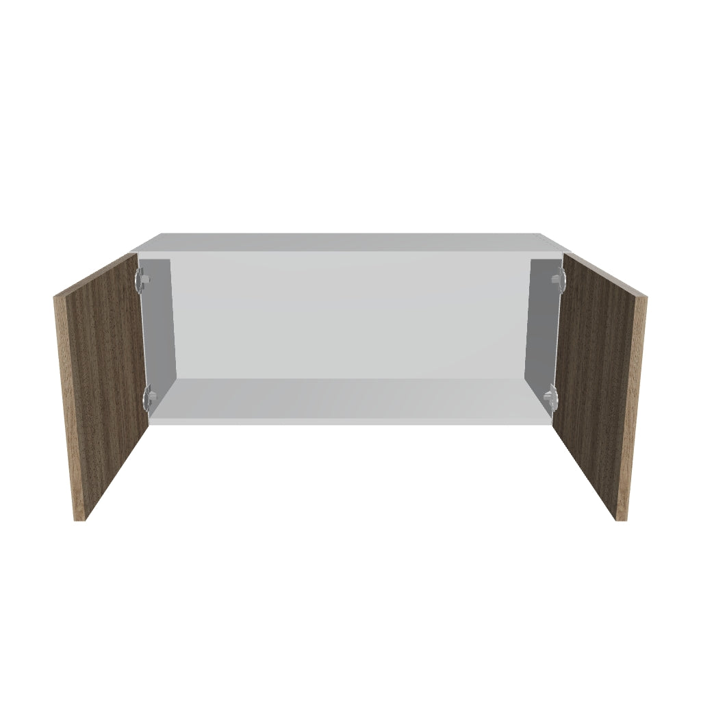 Modernform Cabinet Walnut 36" W X 15" H X 12" D Double Door Wall Cabinet