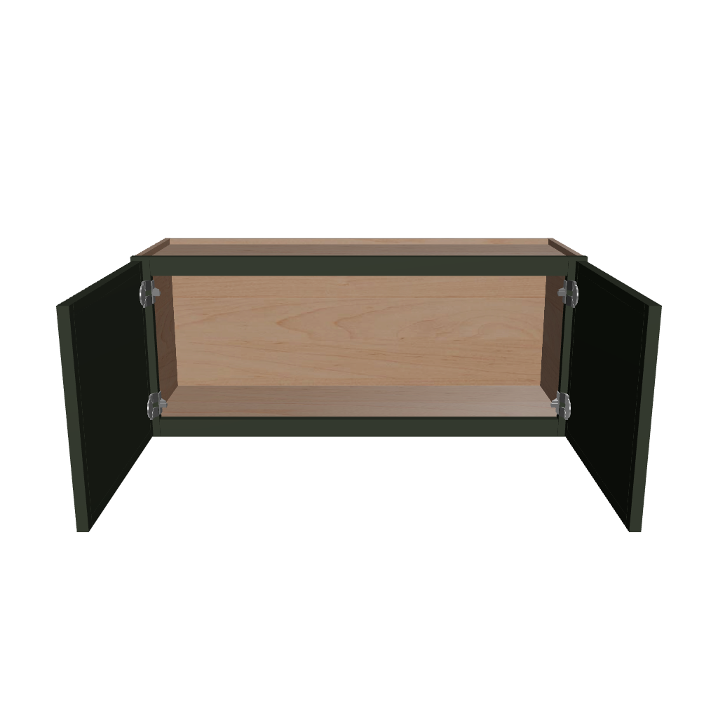Modernform Cabinet Slim Sage Green 36" W X 15" H X 12" D Double Door Wall Cabinet
