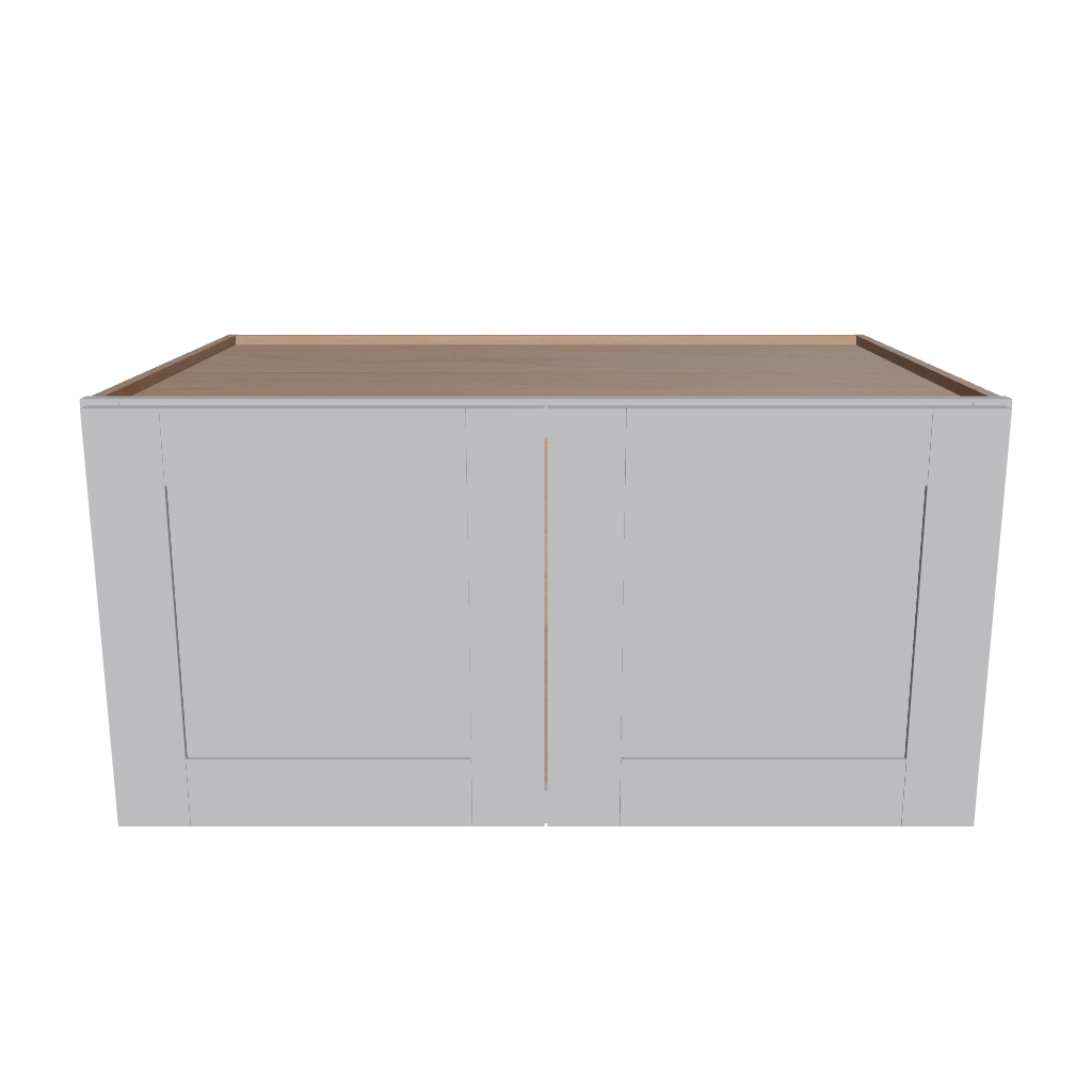 Modernform Cabinet Grey Shaker 36" W X 18" H X 24" D Double Door Wall Cabinet