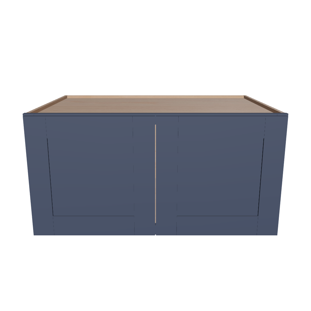 Modernform Cabinet Signature Blue 36" W X 18" H X 24" D Double Door Wall Cabinet