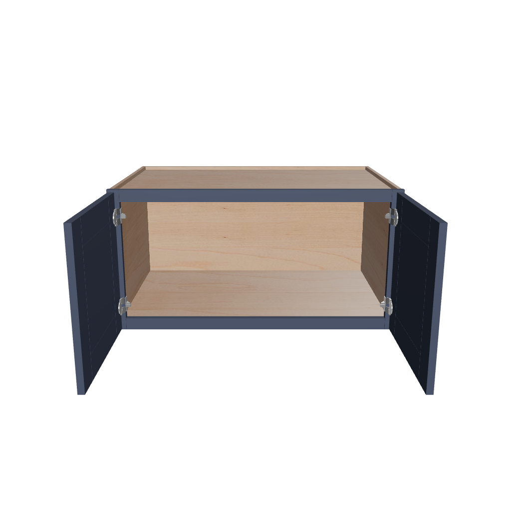 Modernform Cabinet Signature Blue 36" W X 18" H X 24" D Double Door Wall Cabinet
