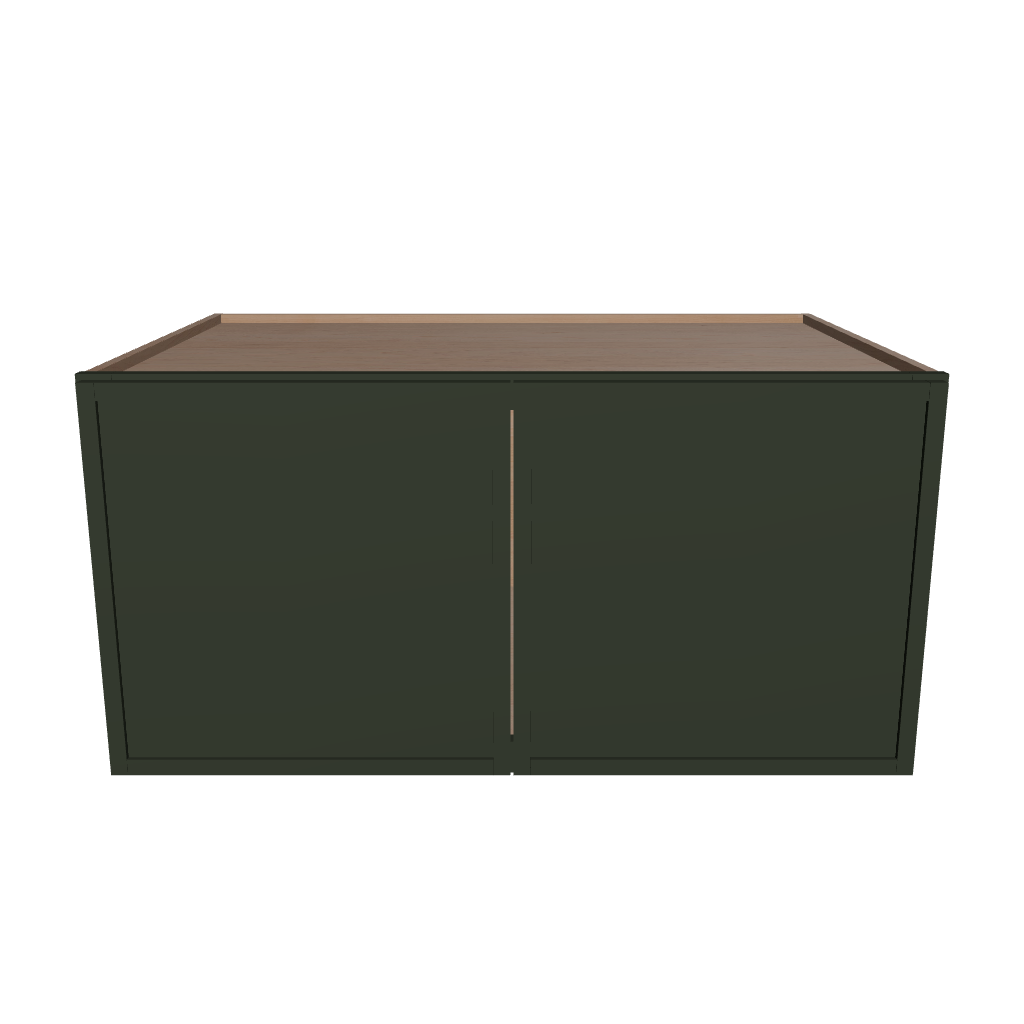 Modernform Cabinet Slim Sage Green 36" W X 18" H X 24" D Double Door Wall Cabinet
