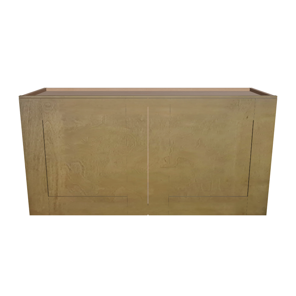 Modernform Cabinet Natural Shaker 36" W X 18" H X 12" D Double Door Wall Cabinet