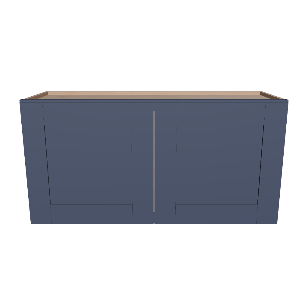 Modernform Cabinet Signature Blue 36" W X 18" H X 12" D Double Door Wall Cabinet