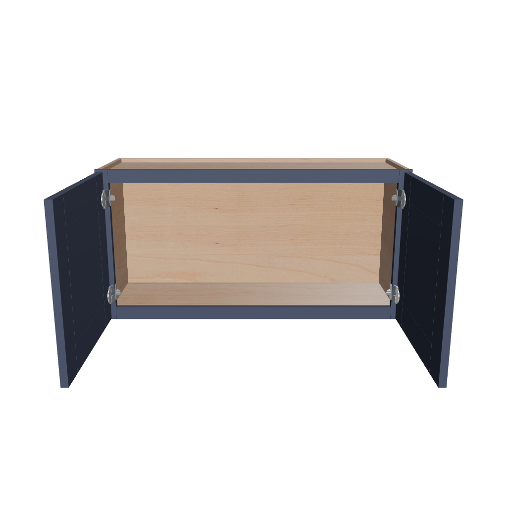 Modernform Cabinet Signature Blue 36" W X 18" H X 12" D Double Door Wall Cabinet