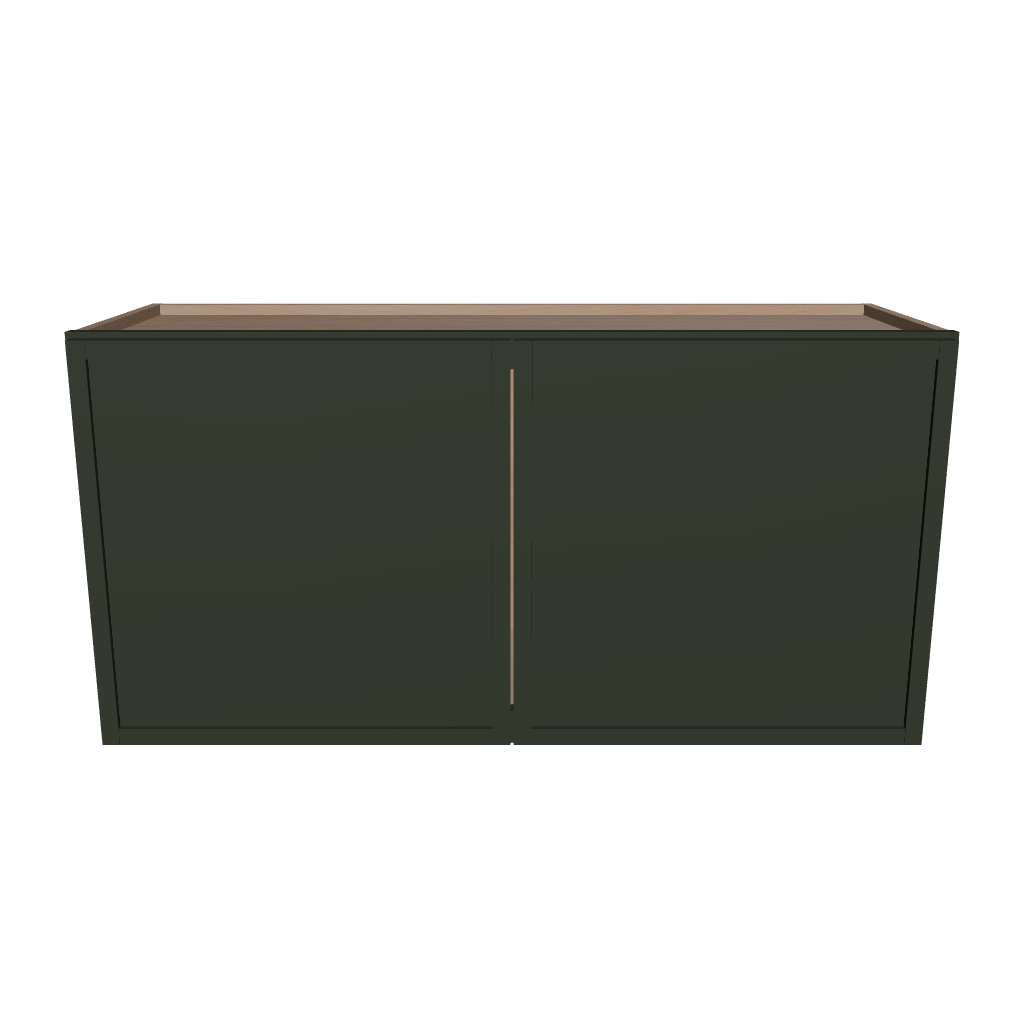 Modernform Cabinet Slim Sage Green 36" W X 18" H X 12" D Double Door Wall Cabinet