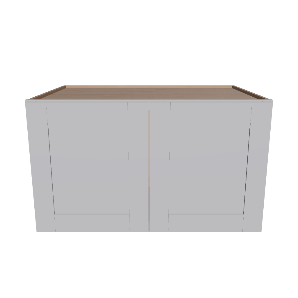 Modernform Cabinet Grey Shaker 36" W X 21" H X 24" D Double Door Wall Cabinet