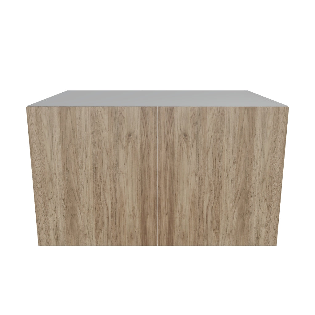 Modernform Cabinet Walnut 36" W X 21" H X 24" D Double Door Wall Cabinet