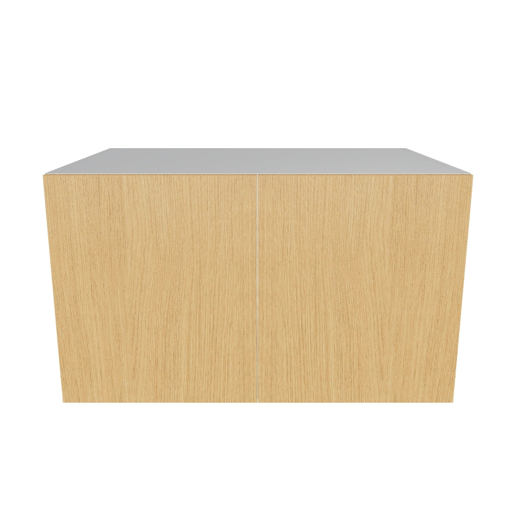 Modernform Cabinet Natural Oak 36" W X 21" H X 24" D Double Door Wall Cabinet
