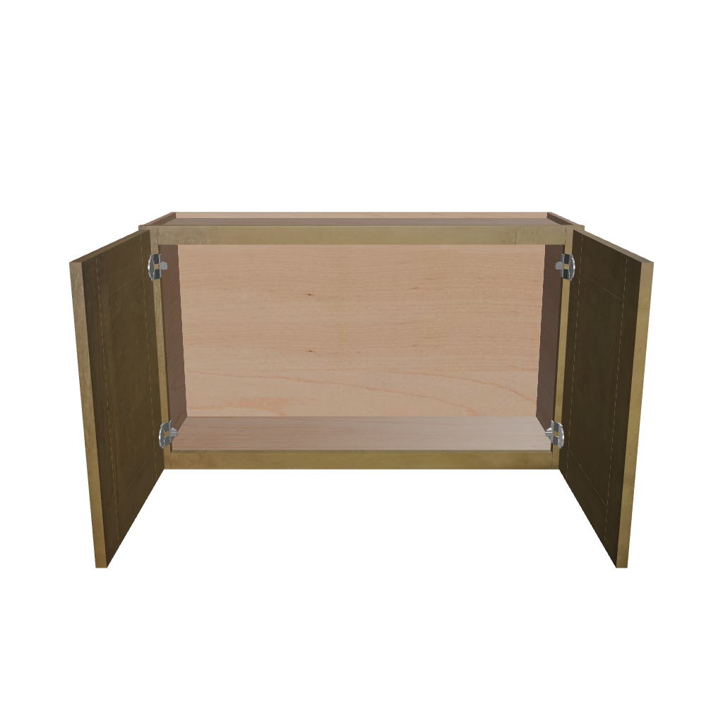 Modernform Cabinet Natural Shaker 36" W X 21" H X 12" D Double Door Wall Cabinet