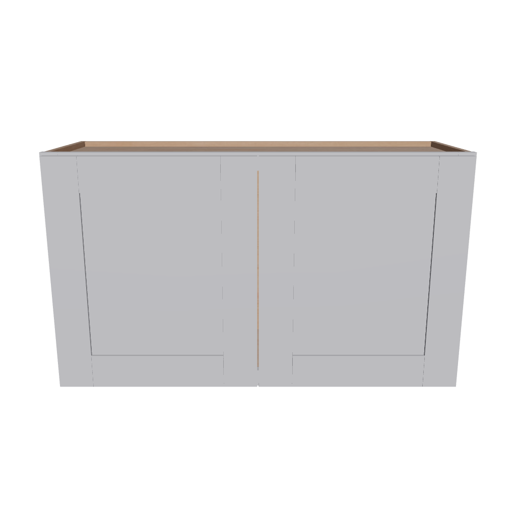 Modernform Cabinet Grey Shaker 36" W X 21" H X 12" D Double Door Wall Cabinet