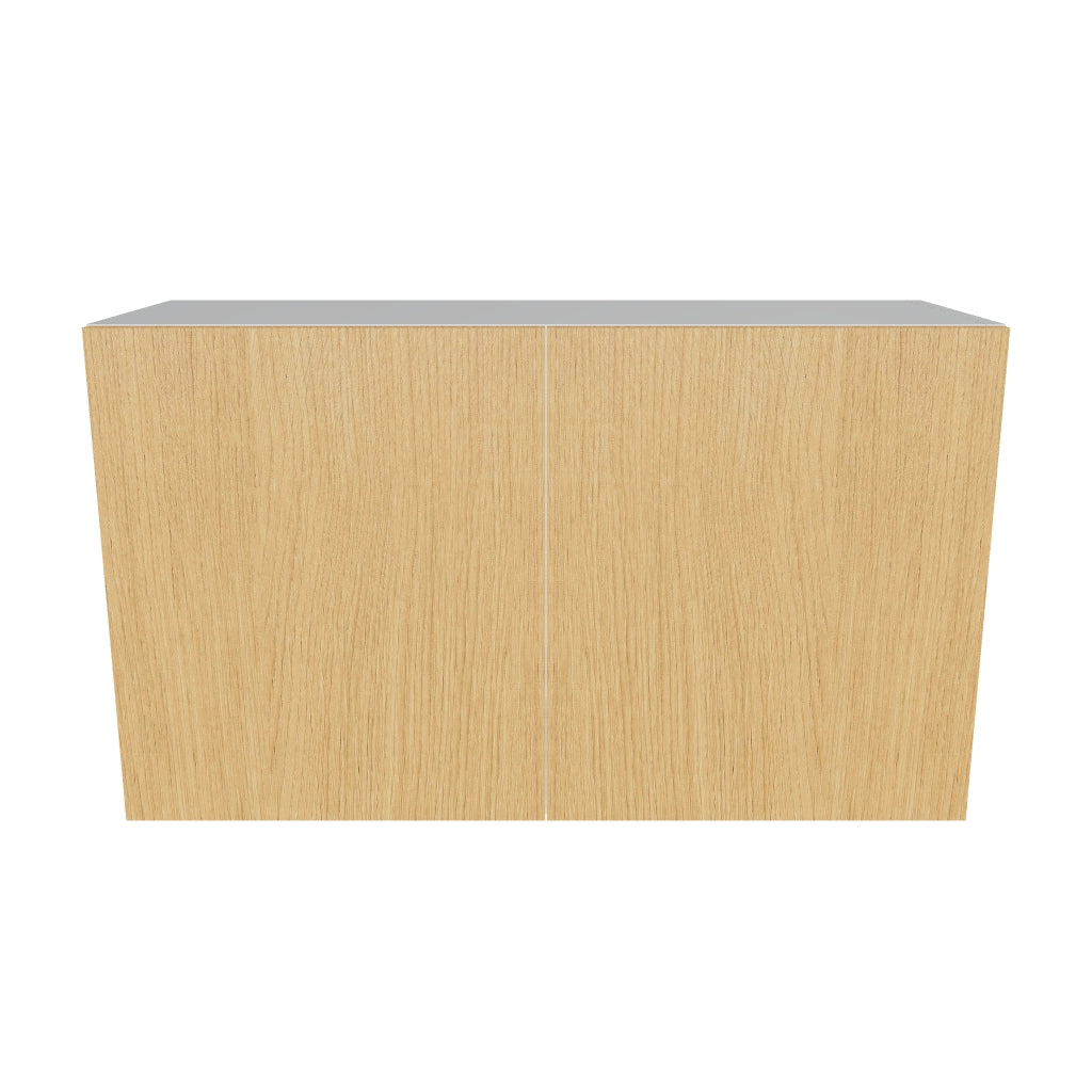 Modernform Cabinet Natural Oak 36" W X 21" H X 12" D Double Door Wall Cabinet