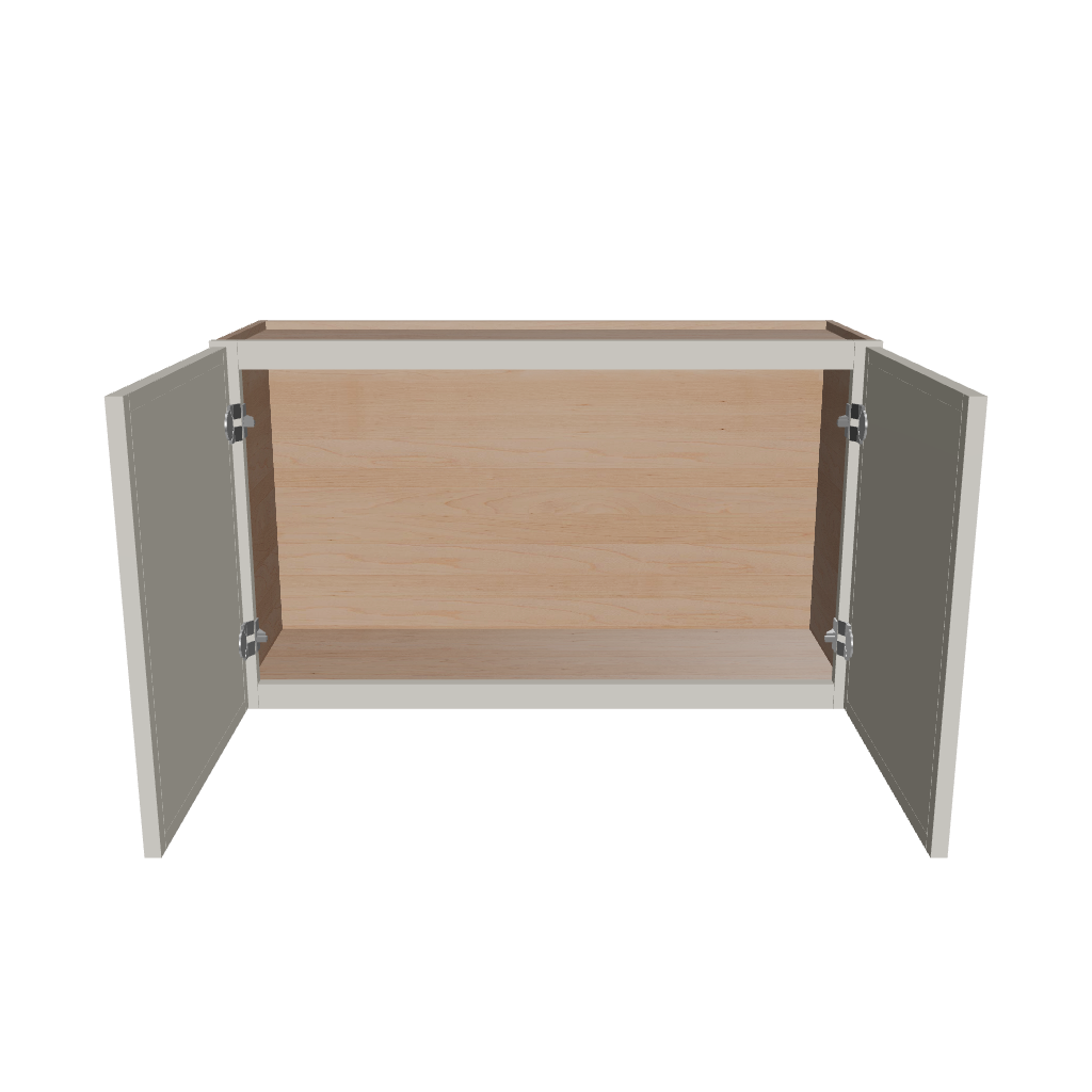 Modernform Cabinet Slim Dove White 36" W X 21" H X 12" D Double Door Wall Cabinet