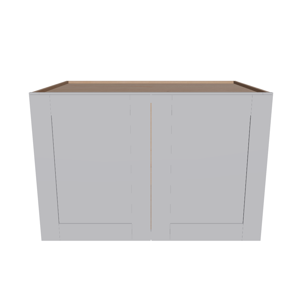 Modernform Cabinet Grey Shaker 36" W X 24" H X 24" D Double Door Wall Cabinet