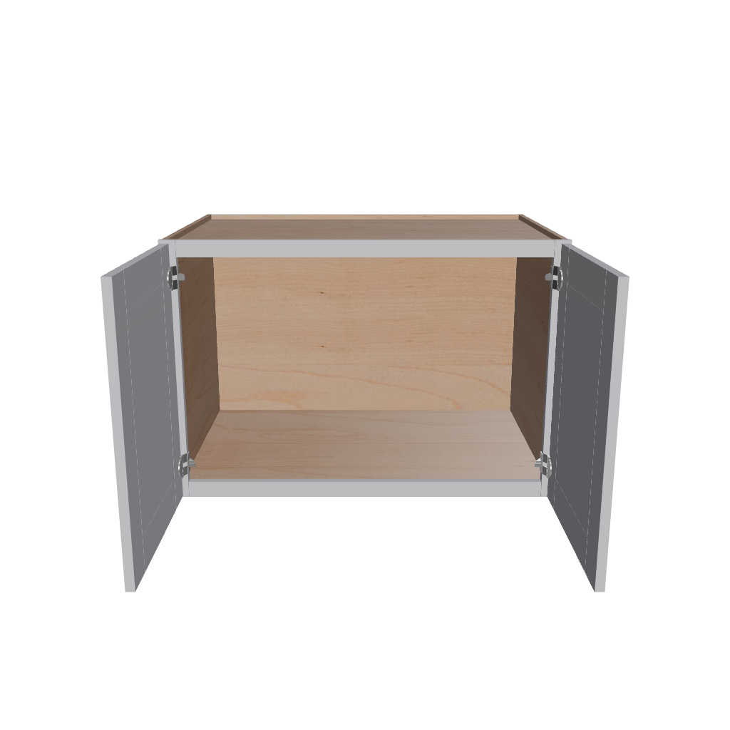 Modernform Cabinet Grey Shaker 36" W X 24" H X 24" D Double Door Wall Cabinet