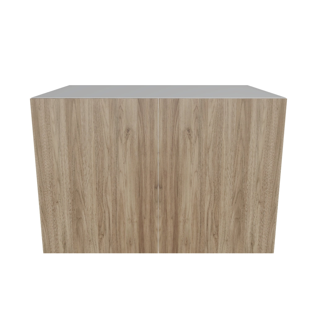 Modernform Cabinet Walnut 36" W X 24" H X 24" D Double Door Wall Cabinet
