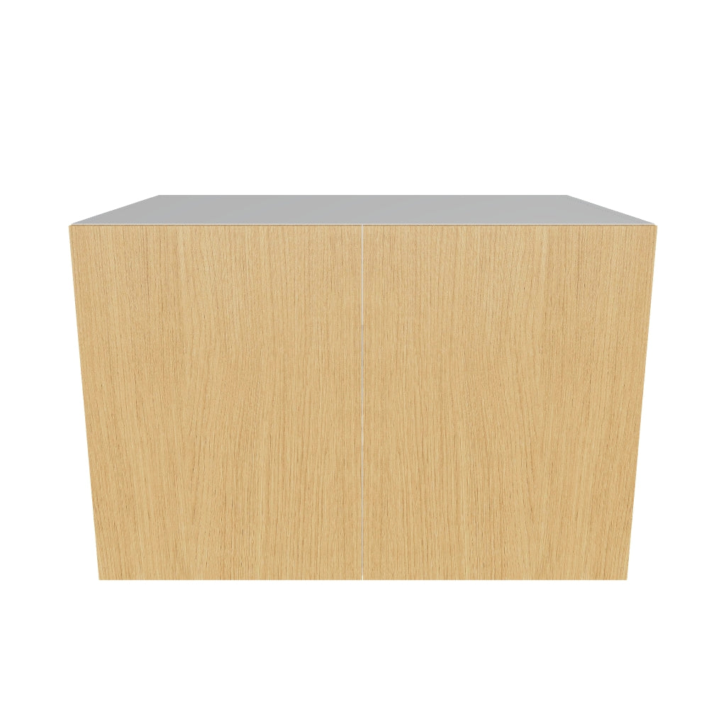 Modernform Cabinet Natural Oak 36" W X 24" H X 24" D Double Door Wall Cabinet