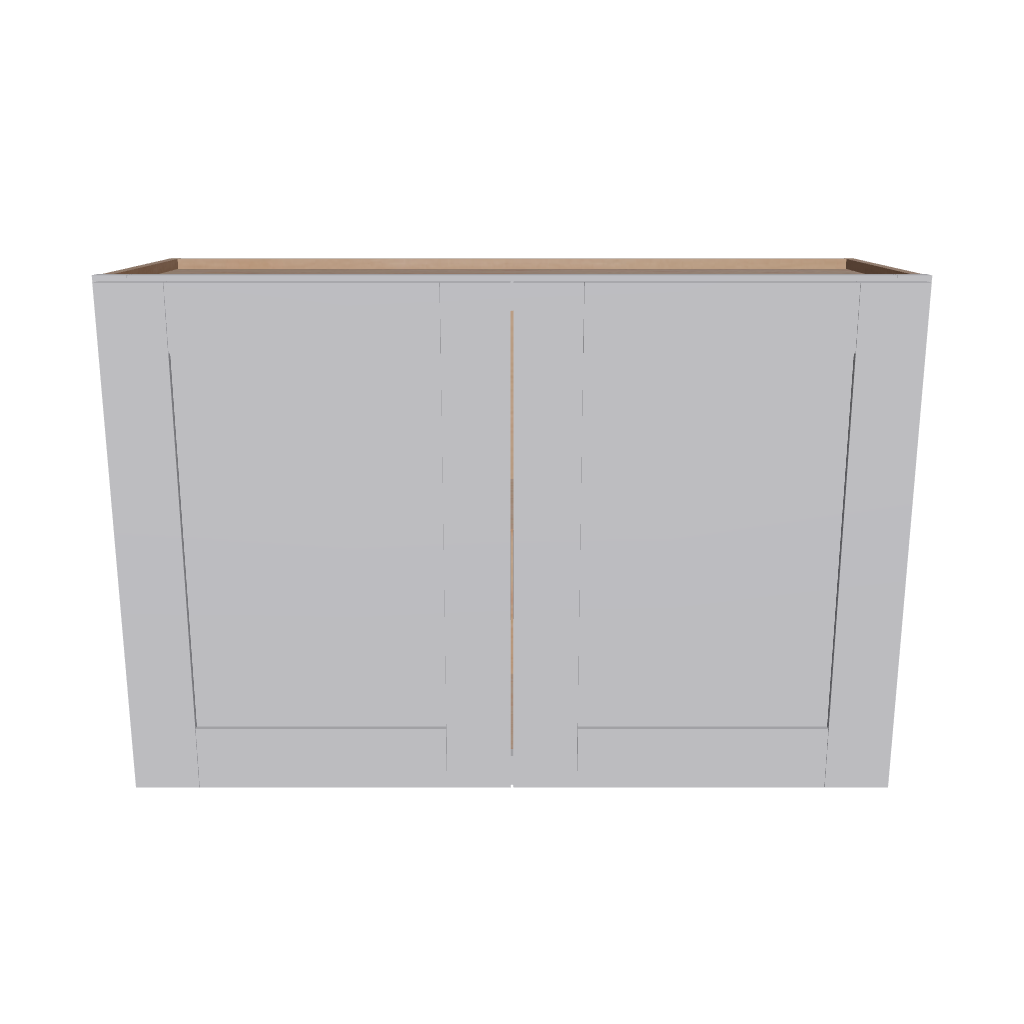 Modernform Cabinet Grey Shaker 36" W X 24" H X 12" D Double Door Wall Cabinet