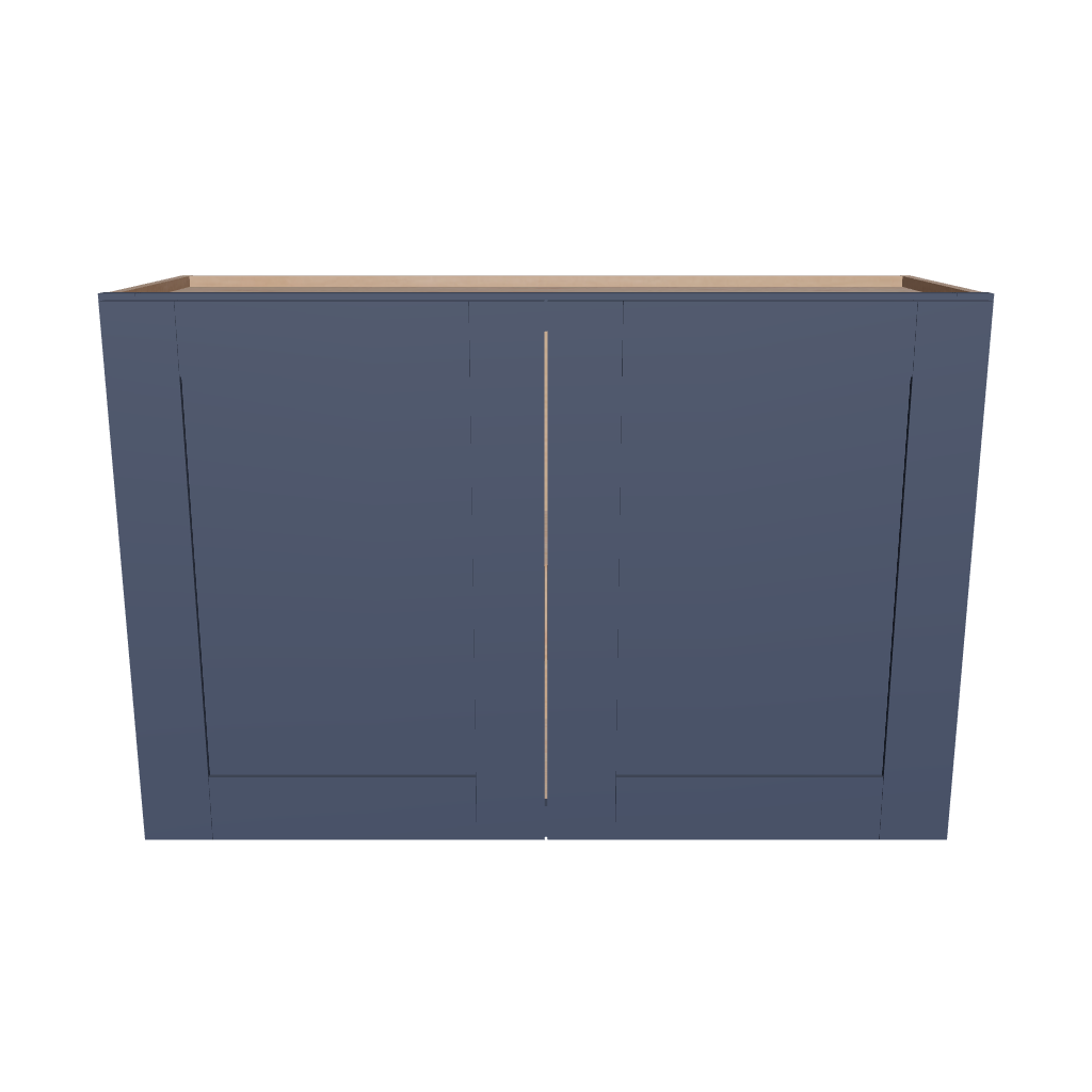 Modernform Cabinet Signature Blue 36" W X 24" H X 12" D Double Door Wall Cabinet