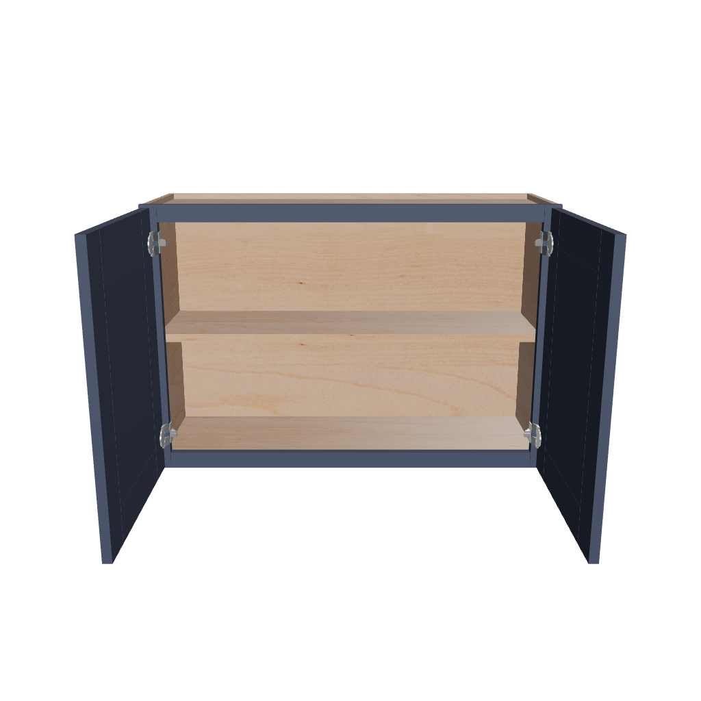 Modernform Cabinet Signature Blue 36" W X 24" H X 12" D Double Door Wall Cabinet
