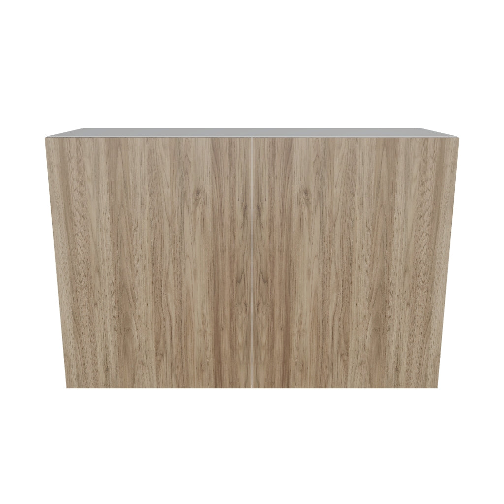Modernform Cabinet Walnut 36" W X 24" H X 12" D Double Door Wall Cabinet