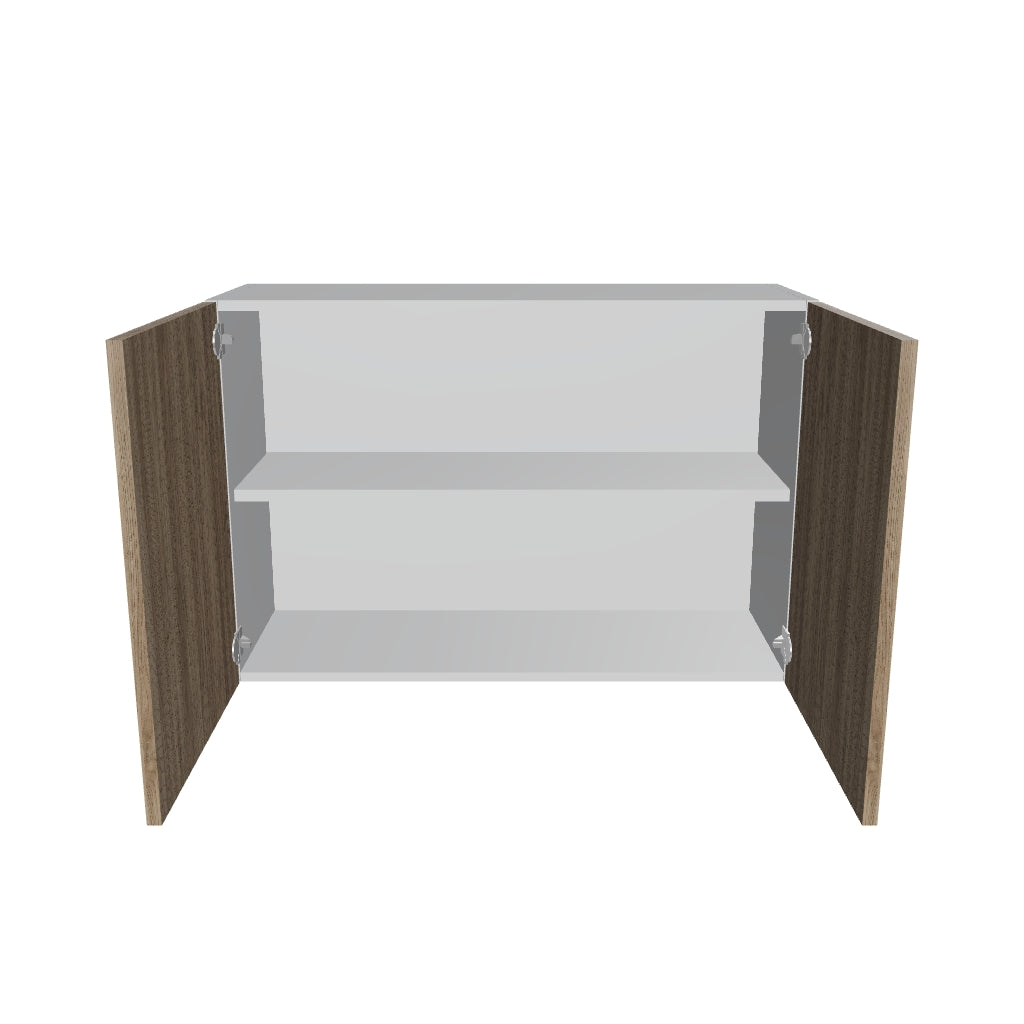 Modernform Cabinet Walnut 36" W X 24" H X 12" D Double Door Wall Cabinet