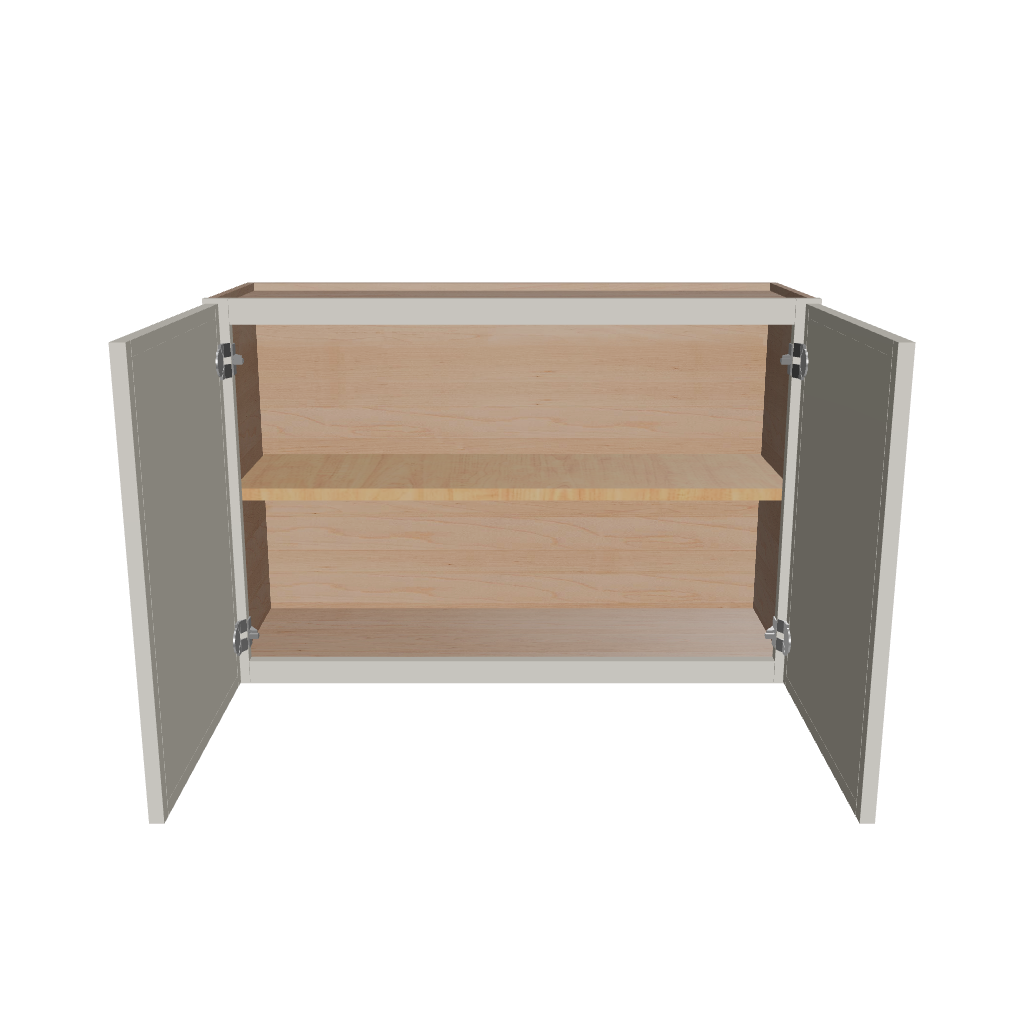 Modernform Cabinet Slim Dove White 36" W X 24" H X 12" D Double Door Wall Cabinet