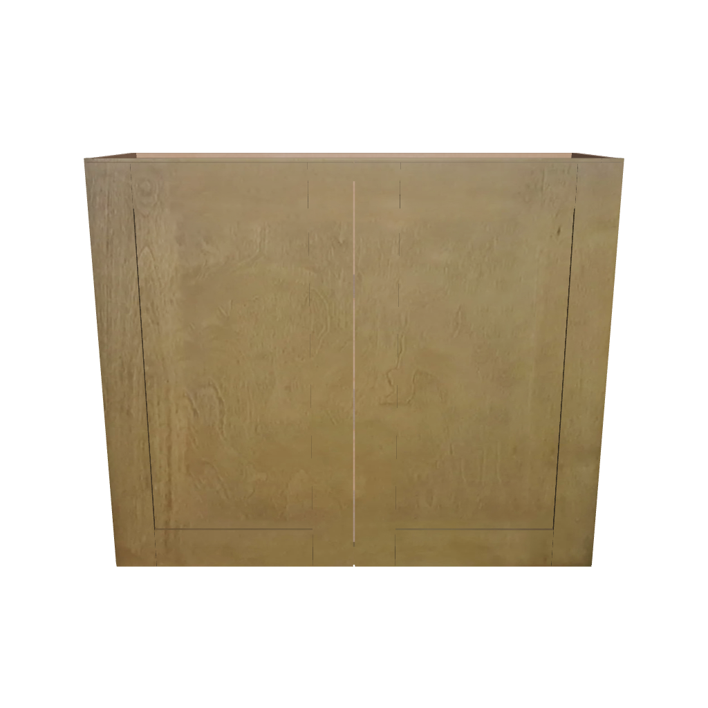 Modernform Cabinet Natural Shaker 36" W X 30" H X 12" D Double Door Wall Cabinet