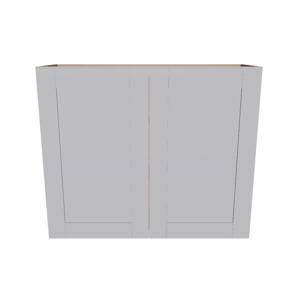 Modernform Cabinet Grey Shaker 36" W X 30" H X 12" D Double Door Wall Cabinet