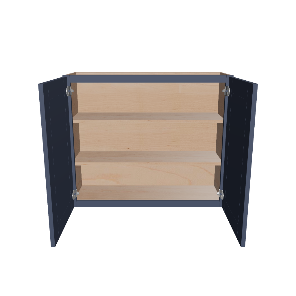 Modernform Cabinet Signature Blue 36" W X 30" H X 12" D Double Door Wall Cabinet