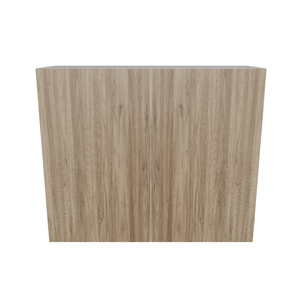 Modernform Cabinet Walnut 36" W X 30" H X 12" D Double Door Wall Cabinet