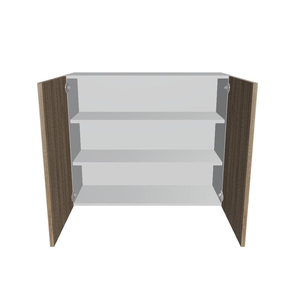Modernform Cabinet Walnut 36" W X 30" H X 12" D Double Door Wall Cabinet