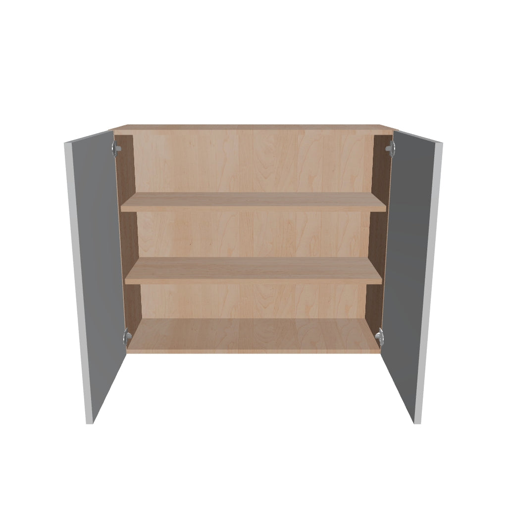 Modernform Cabinet Matte White 36" W X 30" H X 12" D Double Door Wall Cabinet