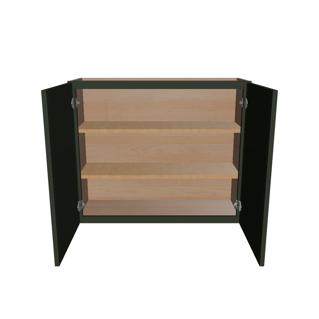 Modernform Cabinet Slim Sage Green 36" W X 30" H X 12" D Double Door Wall Cabinet