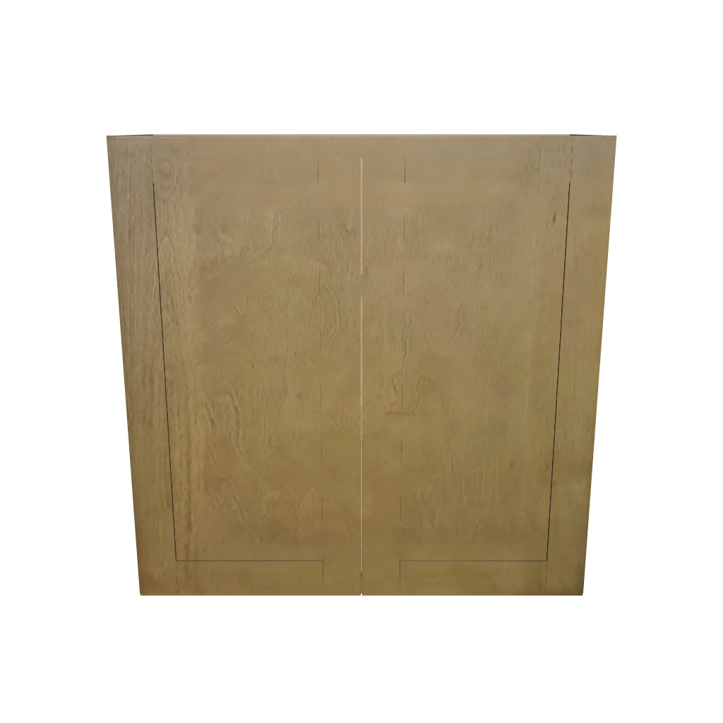 Modernform Cabinet Natural Shaker 36" W X 36" H X 12" D Double Door Wall Cabinet