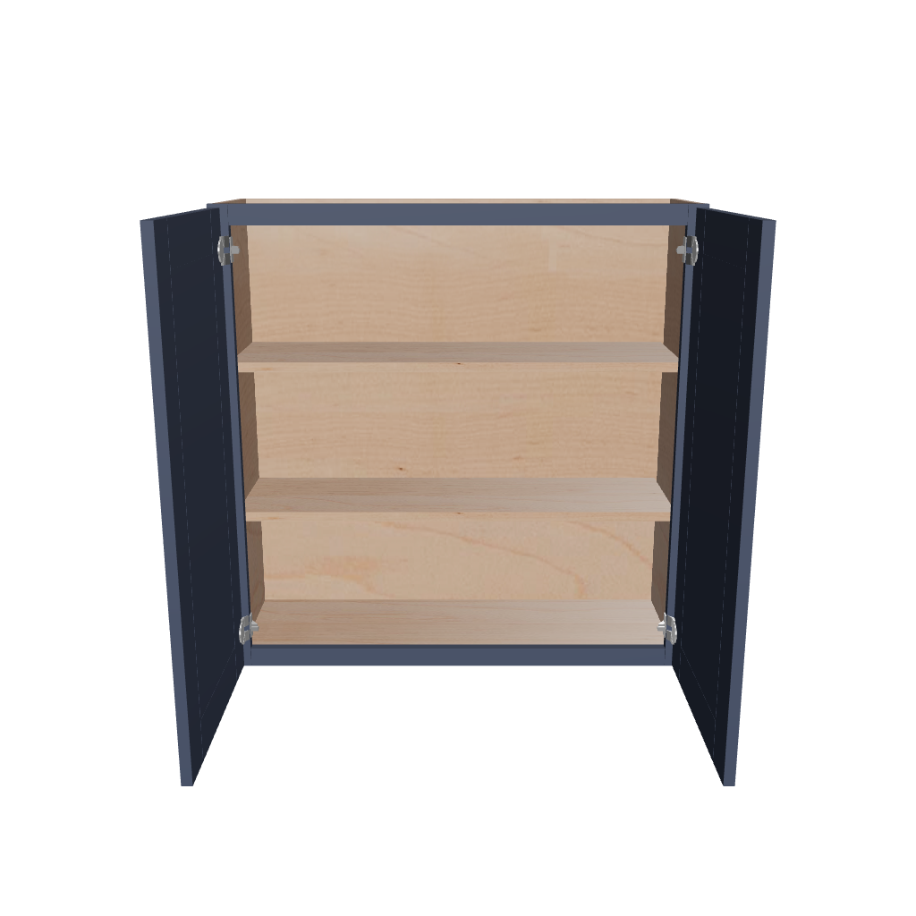 Modernform Cabinet Signature Blue 36" W X 36" H X 12" D Double Door Wall Cabinet