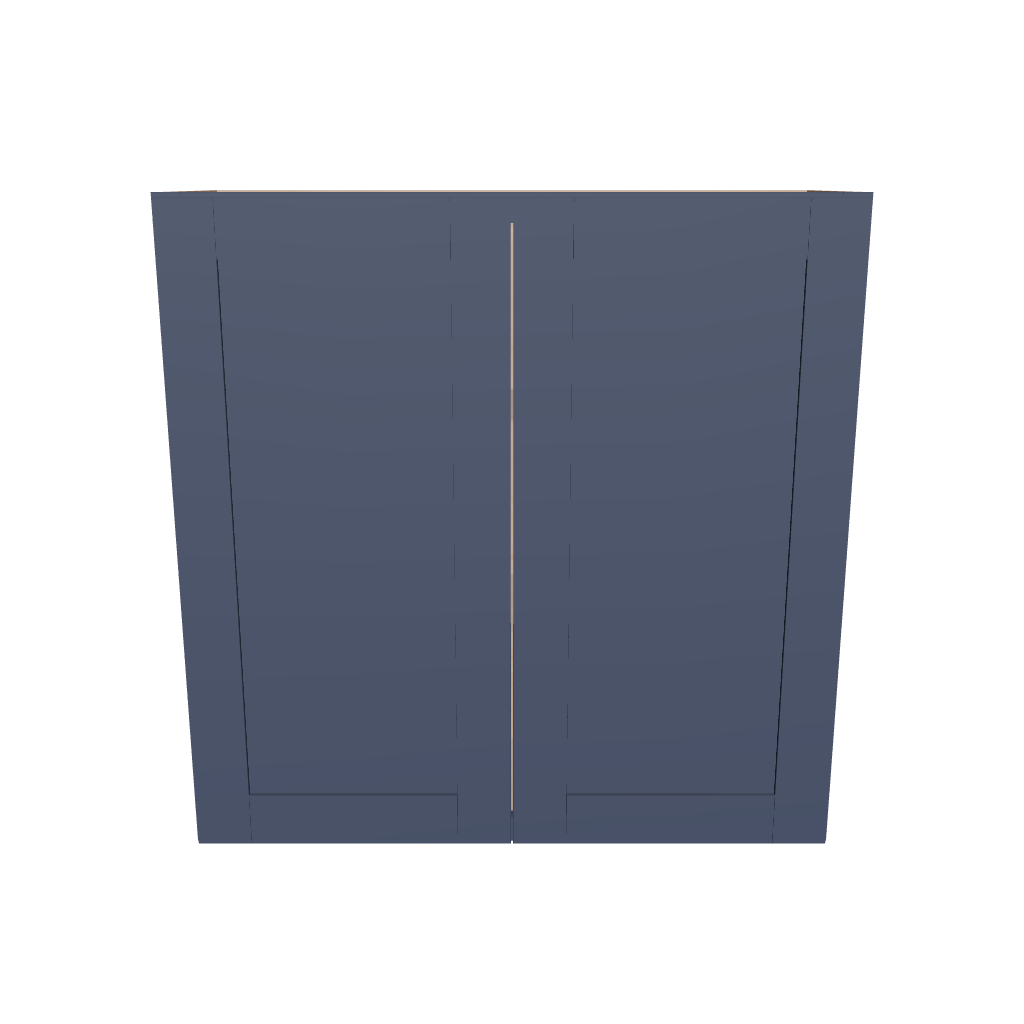 Modernform Cabinet Signature Blue 36" W X 36" H X 12" D Double Door Wall Cabinet