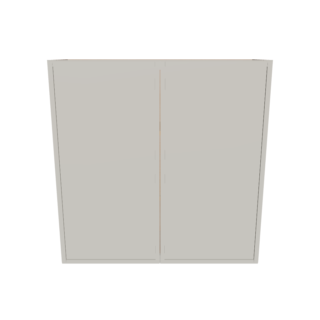 Modernform Cabinet Slim Dove White 36" W X 36" H X 12" D Double Door Wall Cabinet