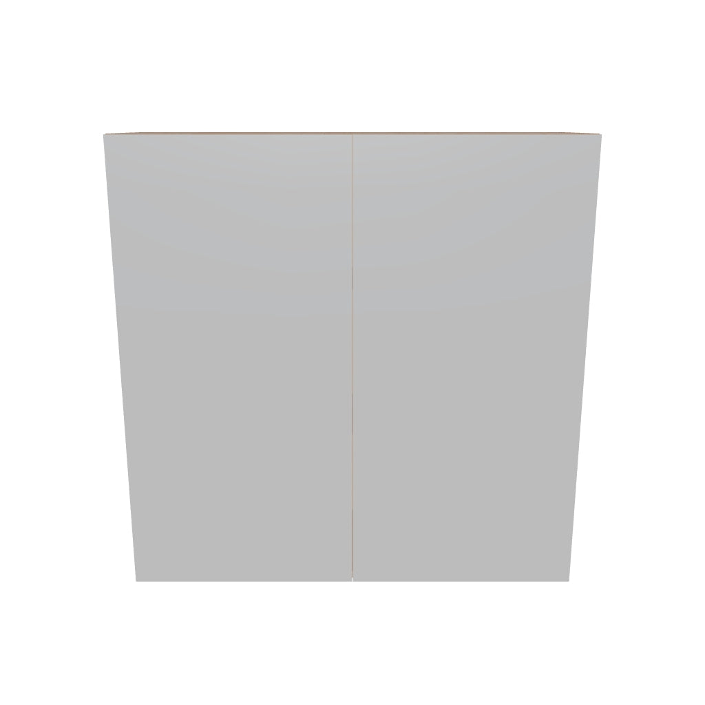 Modernform Cabinet Matte White 36" W X 36" H X 12" D Double Door Wall Cabinet