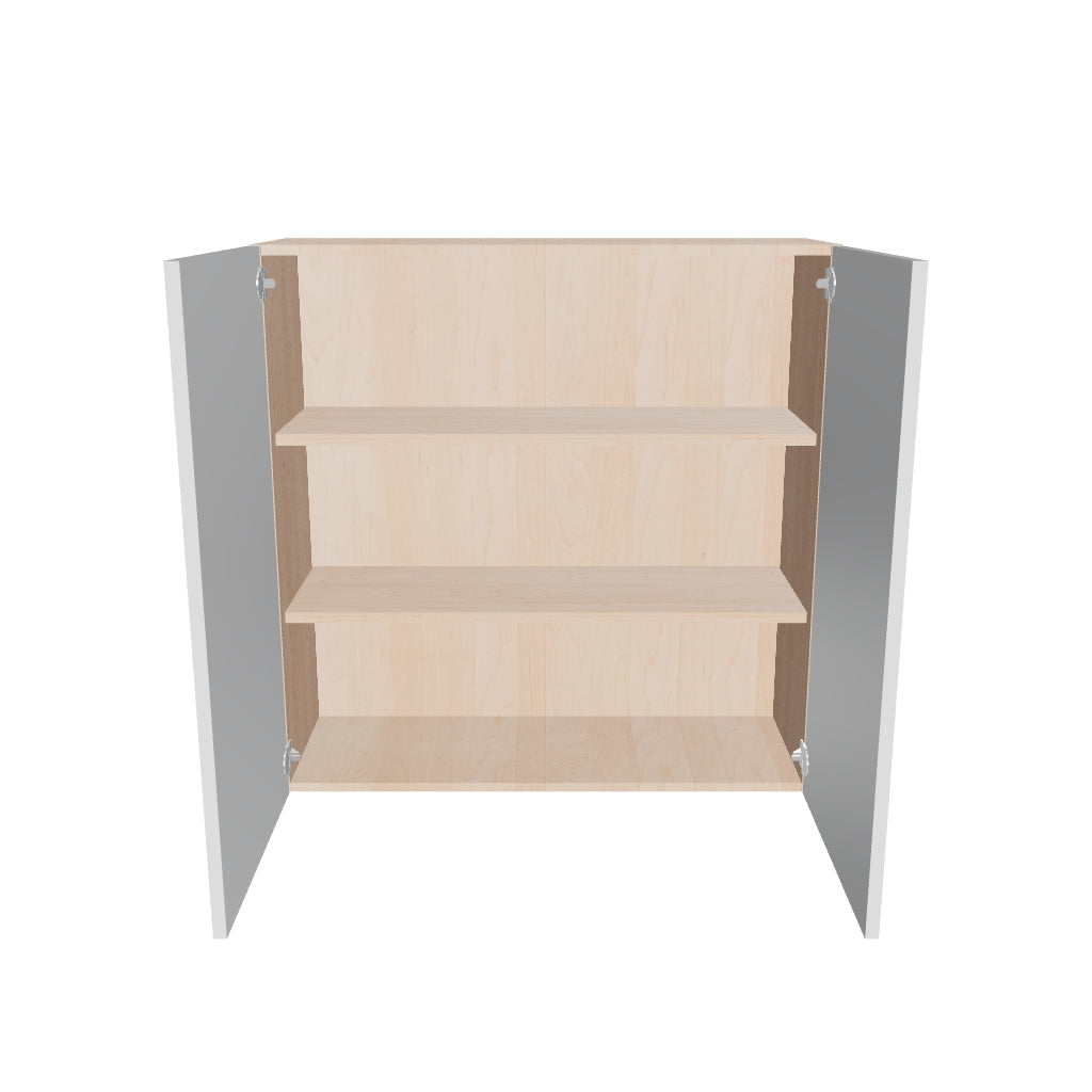 Modernform Cabinet Gloss White 36" W X 36" H X 12" D Double Door Wall Cabinet