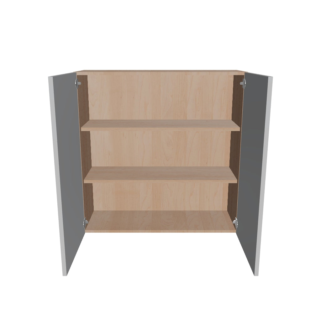 Modernform Cabinet Matte White 36" W X 36" H X 12" D Double Door Wall Cabinet