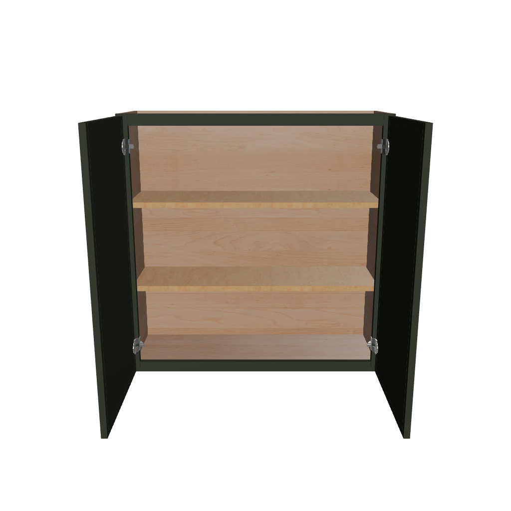 Modernform Cabinet Slim Sage Green 36" W X 36" H X 12" D Double Door Wall Cabinet