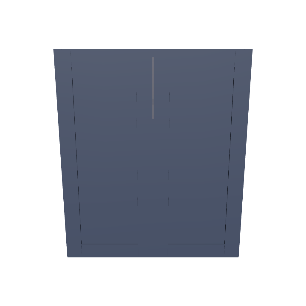 Modernform Cabinet Signature Blue 36" W X 42" H X 12" D Double Door Wall Cabinet