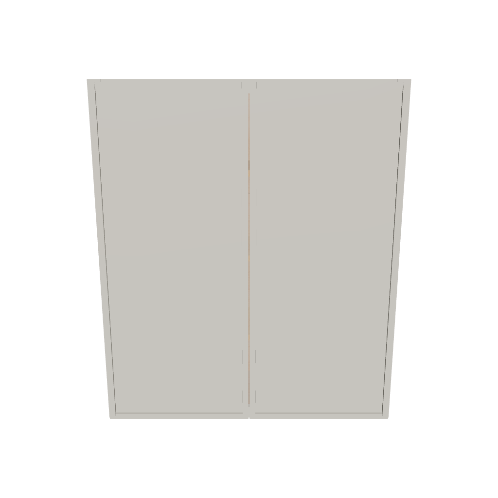 Modernform Cabinet Slim Dove White 36" W X 42" H X 12" D Double Door Wall Cabinet