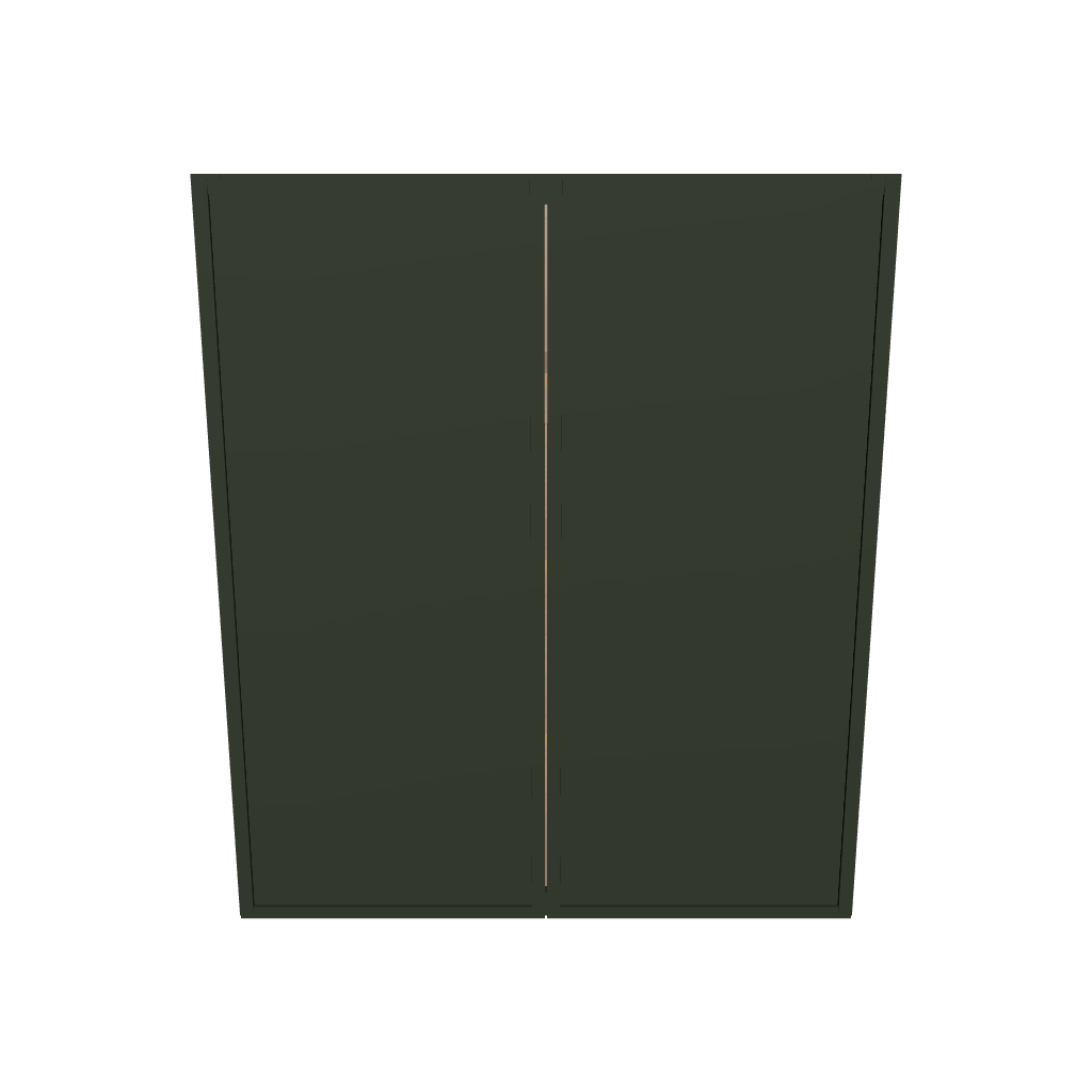 Modernform Cabinet Slim Sage Green 36" W X 42" H X 12" D Double Door Wall Cabinet