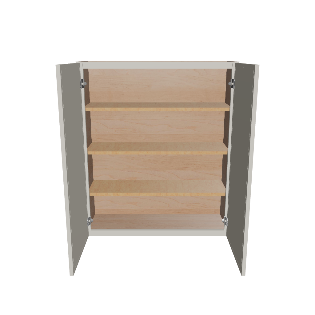 Modernform Cabinet Slim Dove White 36" W X 42" H X 12" D Double Door Wall Cabinet