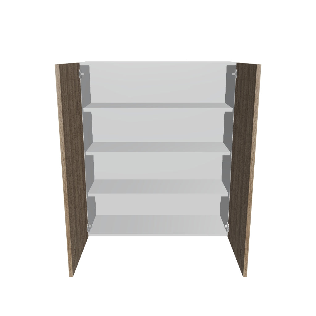Modernform Cabinet Walnut 36" W X 42" H X 12" D Double Door Wall Cabinet