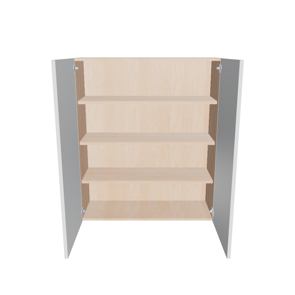 Modernform Cabinet Gloss White 36" W X 42" H X 12" D Double Door Wall Cabinet